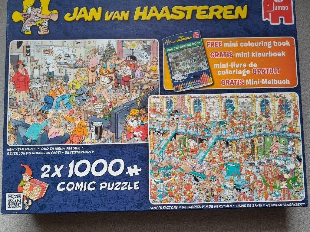 JAN VAN HAASTEREN PUZZELS  niet compleet!!!, Ophalen, 500 t/m 1500 stukjes, Gebruikt