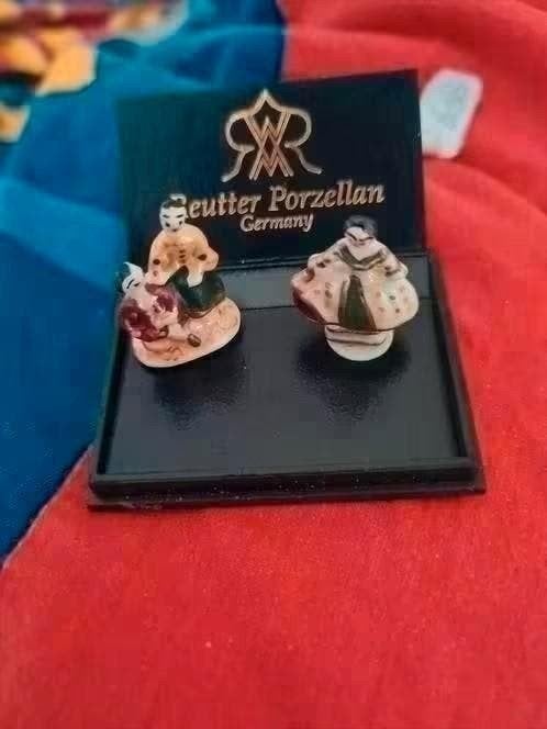 Reutter Porzellan Miniaturen: 2 Beeldjes poppenhuis, Ophalen of Verzenden
