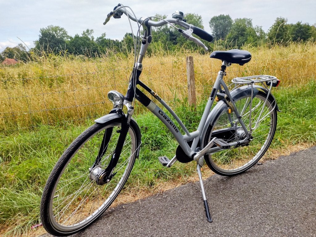 Damesfiets, Fietsen en Brommers, Fietsen | Dames | Damesfietsen, Gebruikt, Overige merken, Versnellingen, 53 tot 56 cm, Schijfrem