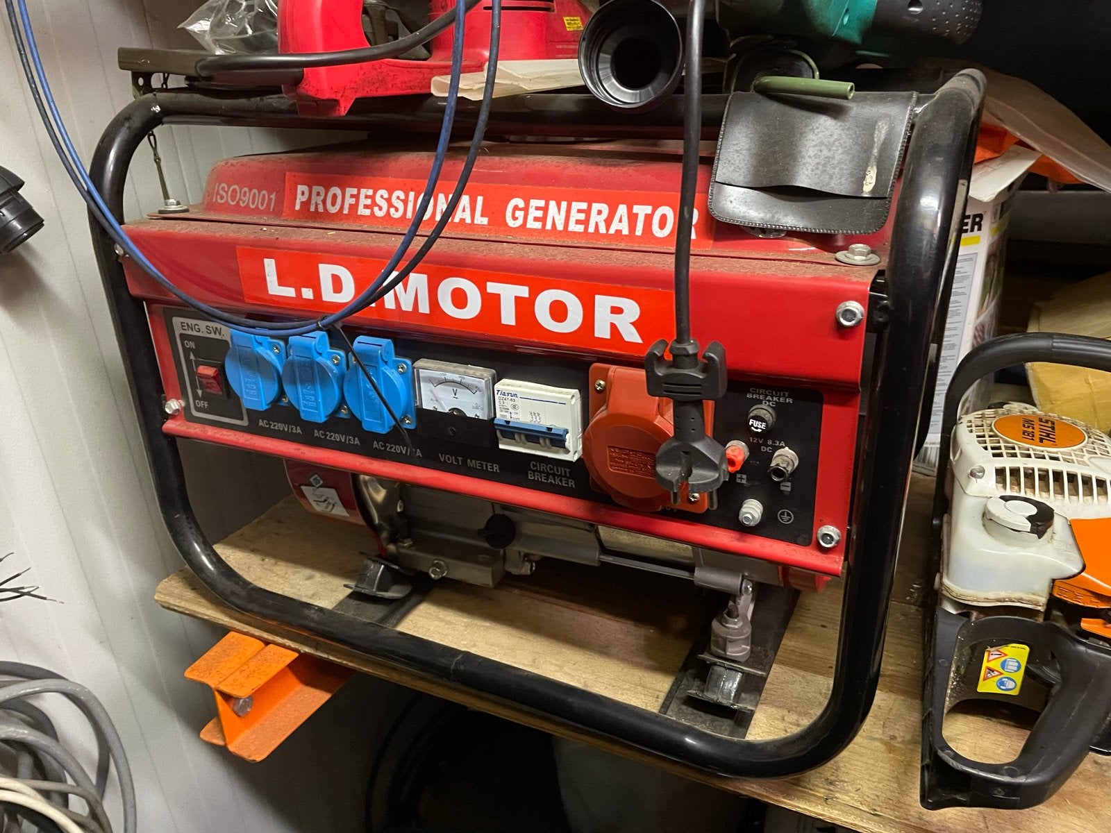 Motor Benzine aggregaat Generator EC3500 - 2.5kW/3.15kVA, Ophalen, Gebruikt
