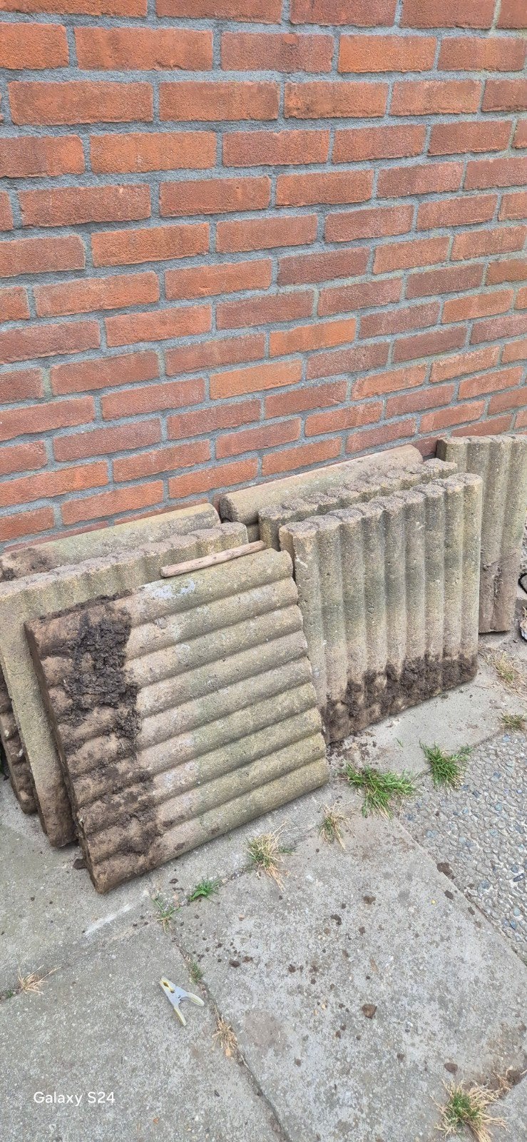 Betonbanden / Opsluitbanden / palissadebanden - div. maten, Tuin en Terras, Ophalen, Gebruikt