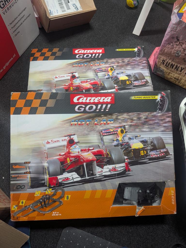 2x Carrera Go!!! Racebaan - Formule 1, Carrera, Ophalen of Verzenden, Elektrisch, Met looping