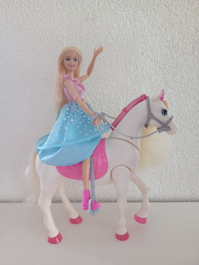 PRANCE & SHIMMER - Barbie Princess Adventure, Kinderen en Baby's, Speelgoed | Poppen, Gebruikt, Barbie, Ophalen of Verzenden