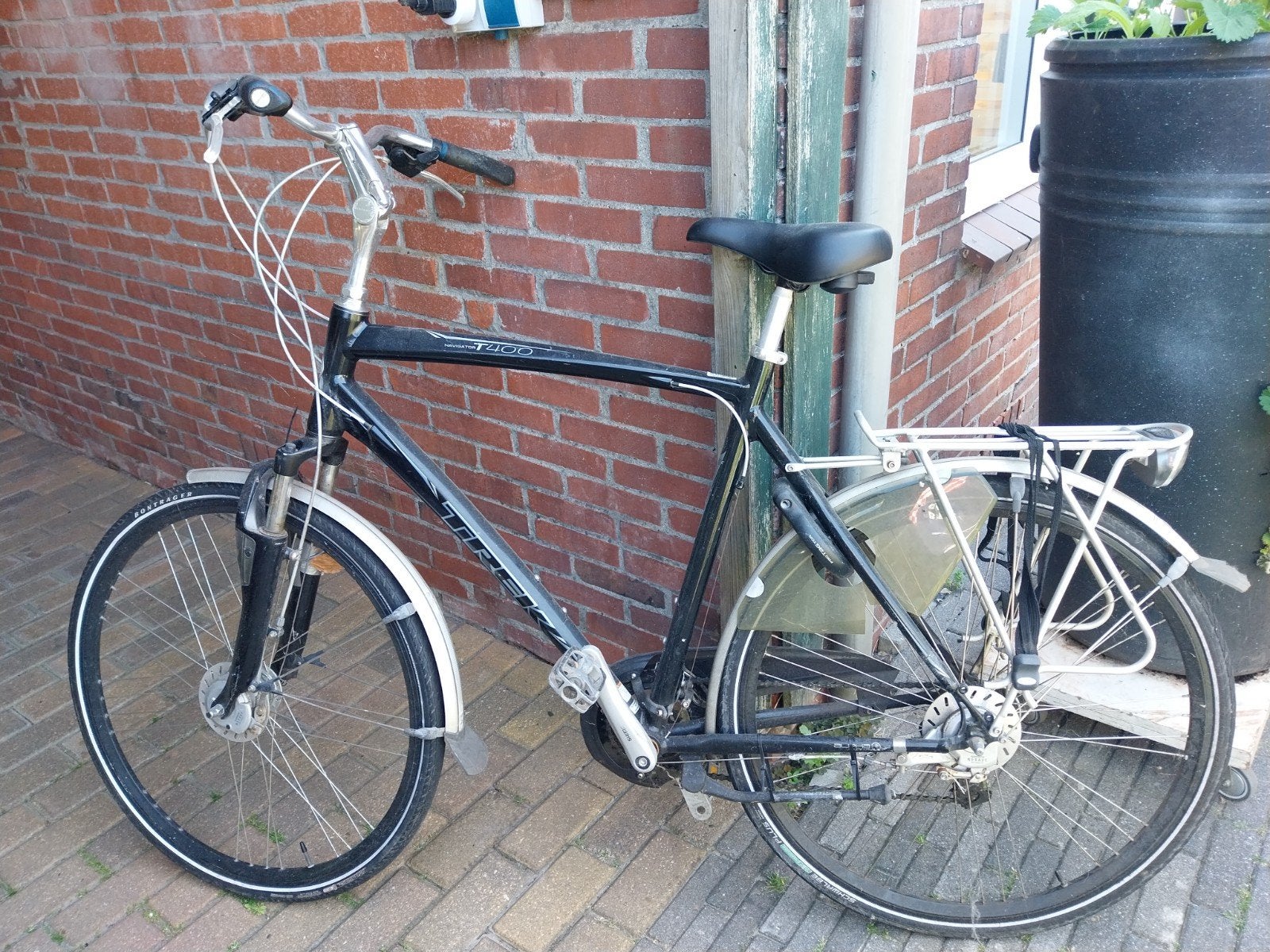 Trek Navigator T400 herenfiets - Geen standaard/sleutel, Overige merken, Gebruikt, Versnellingen, Ophalen of Verzenden