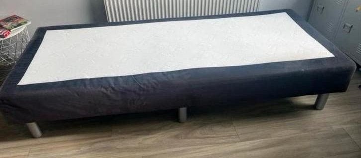 Eenpersoons boxspring 90x210 cm, Ophalen, 90 cm, Eenpersoons, Zo goed als nieuw