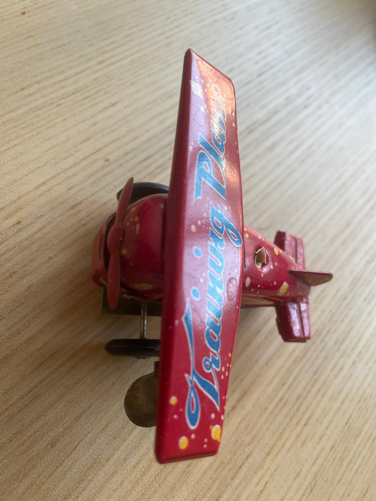 Vintage Blikken Opwindvliegtuig "Training Plane" (Jaren '60/, Ophalen of Verzenden