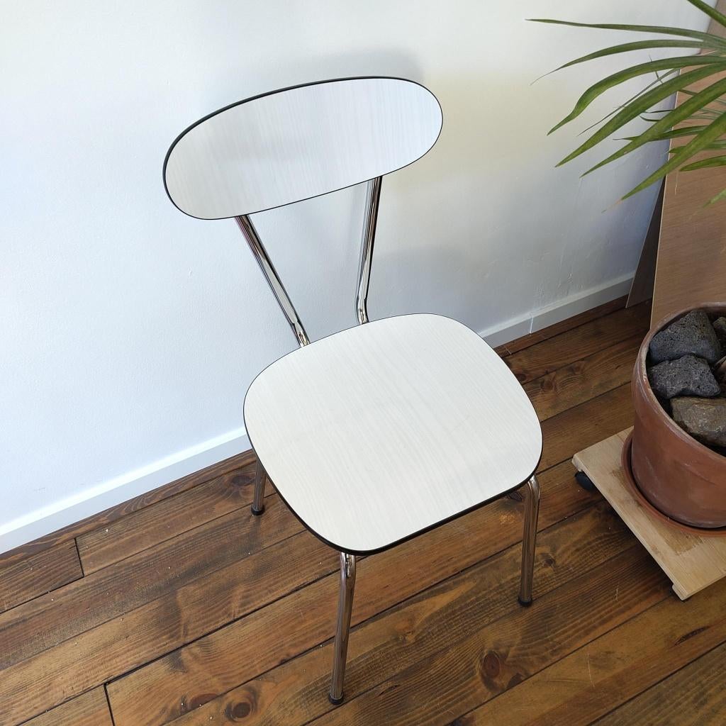 Formica stoel, Ophalen, Gebruikt, Wit, Eén