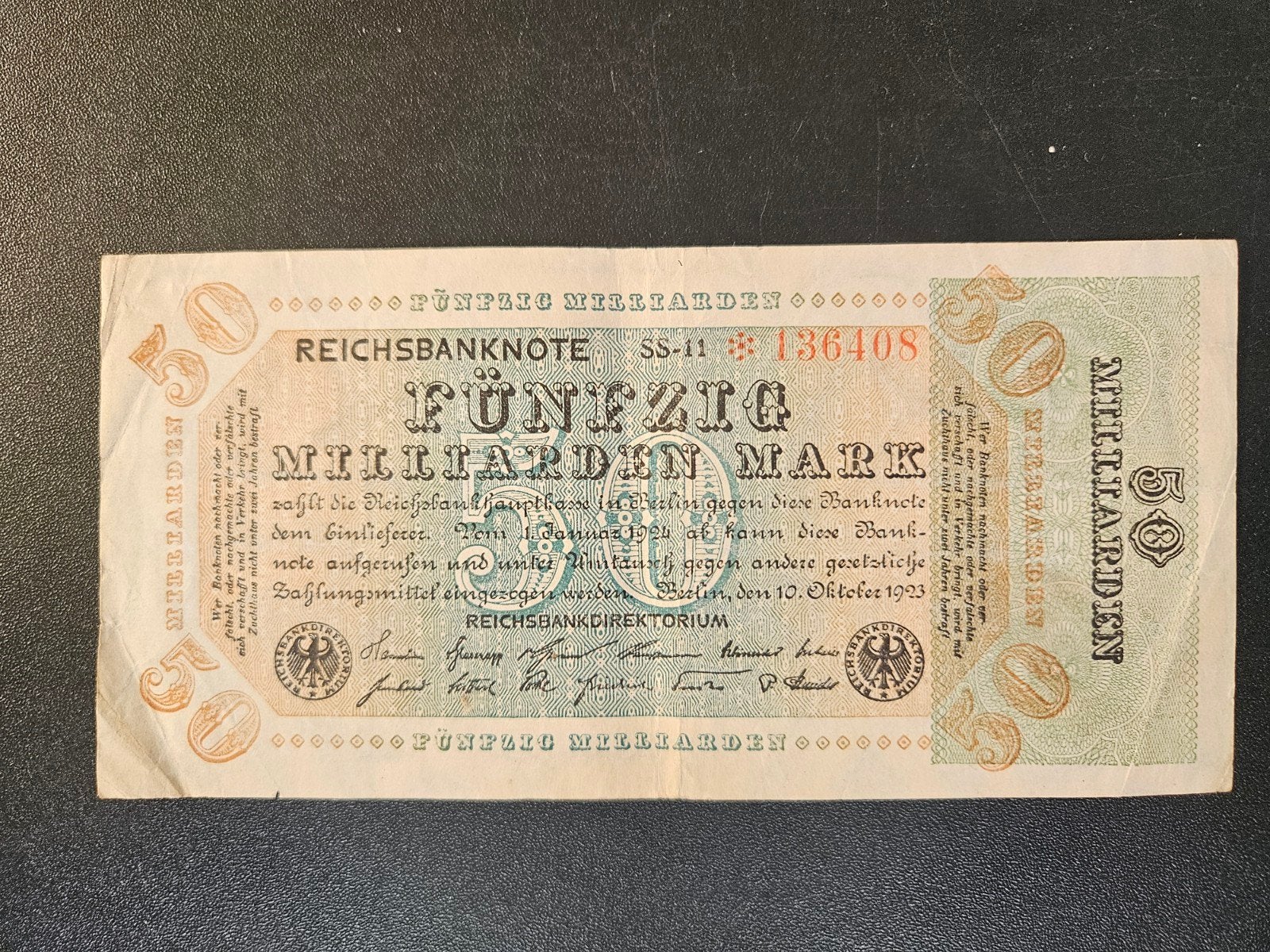 Duitsland pick 120a 1923, Verzenden, Duitsland, Los biljet