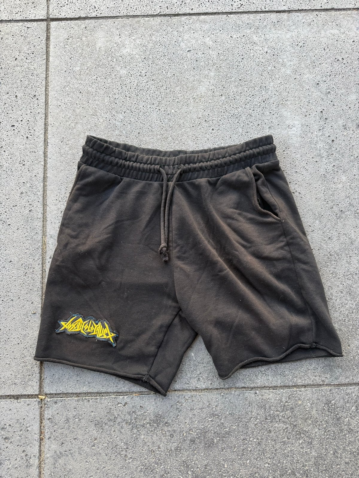Toxic Holocaust Patch Shorts Maat M, Ophalen of Verzenden, Gedragen, Maat 48/50 (M), Zwart