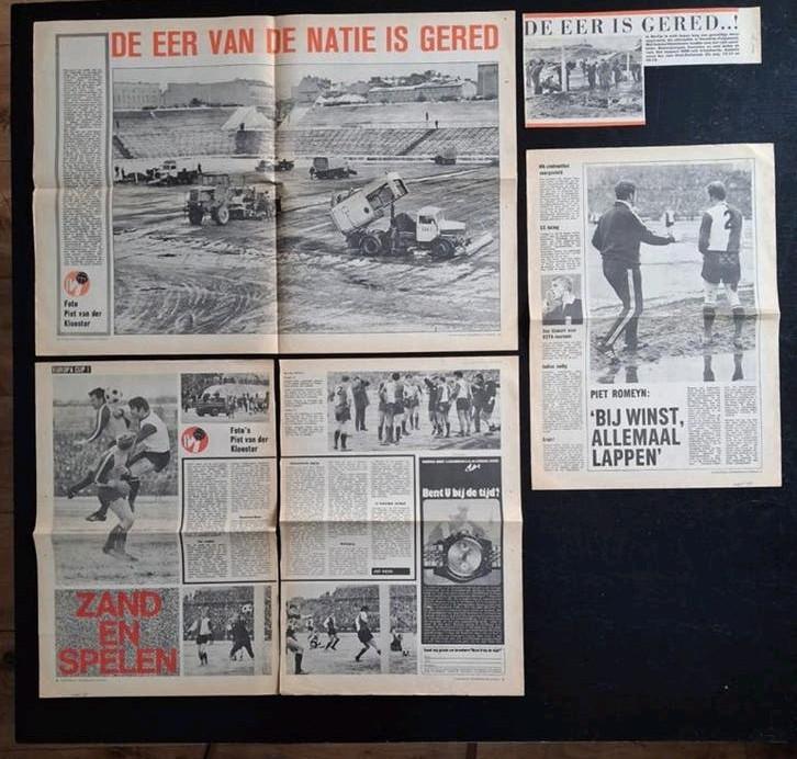 Verslag FC Vorwärts-Feyenoord 1/4 finale EC 1 1969/1970, Verzamelen, Ophalen of Verzenden, Gebruikt, Feyenoord, Overige typen