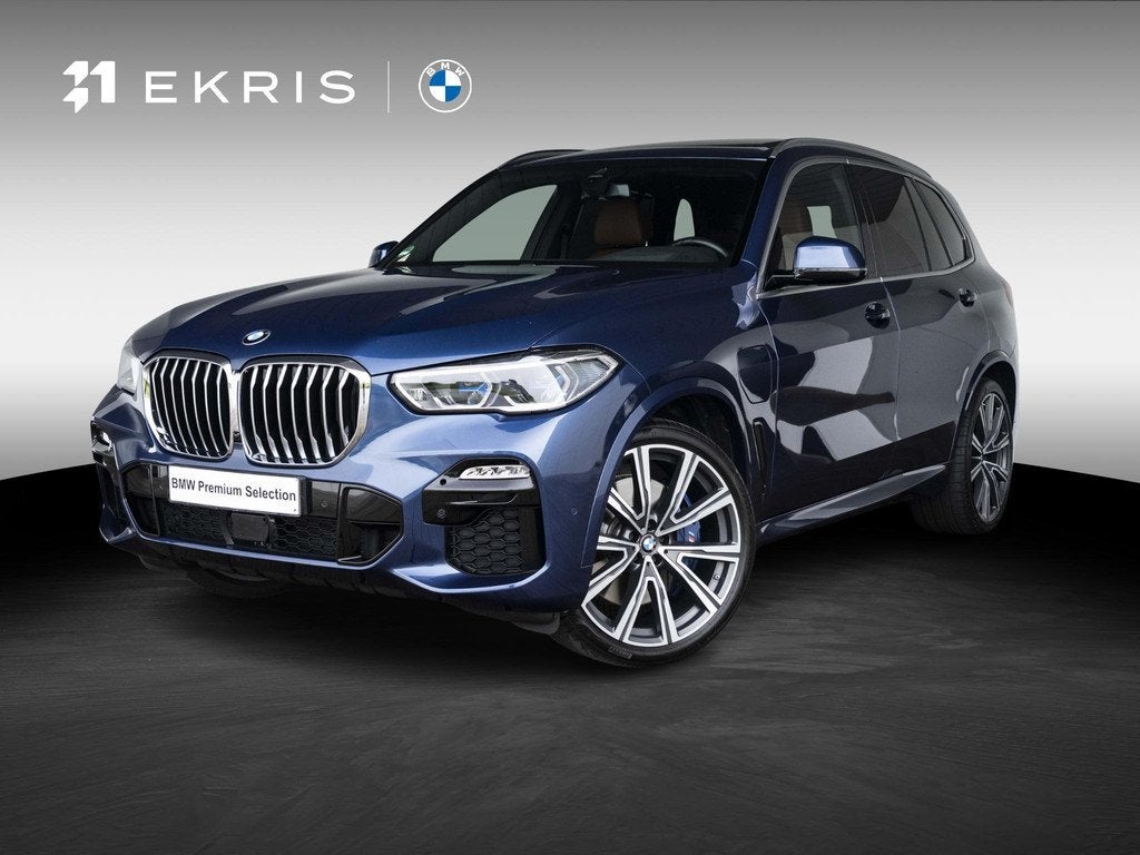 BMW X5 xDrive45e | M Sportpakket | High Executive | 22 inch, Auto's, BMW, Gebruikt, 394 pk, Met garantie (alle), Blauw