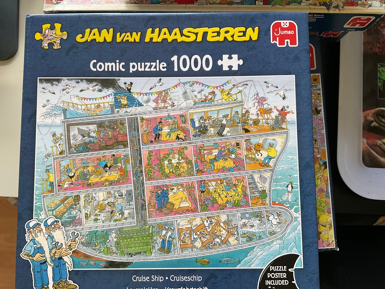 Jan van Haasteren Comic Puzzel - Cruiseschip 1000 stukjes, Hobby en Vrije tijd, Denksport en Puzzels, Ophalen, 500 t/m 1500 stukjes