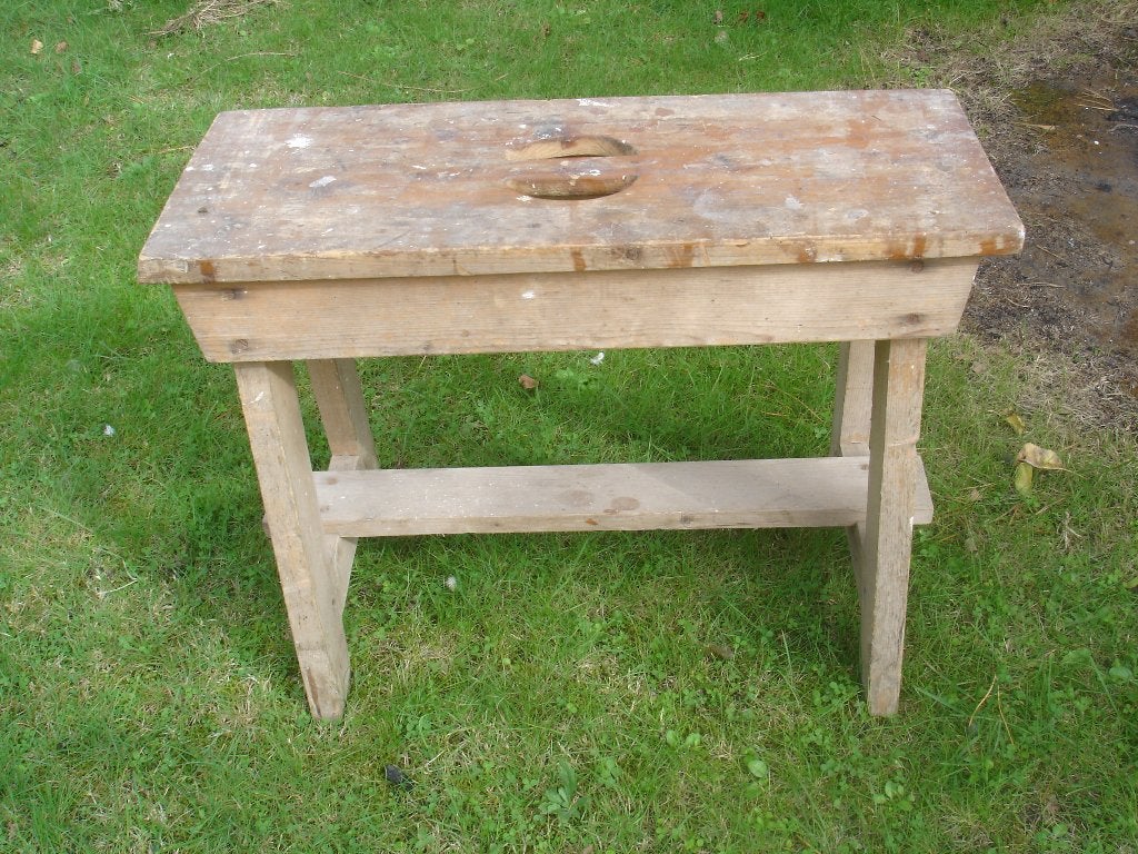 houten bankje, Ophalen, Gebruikt, Hout