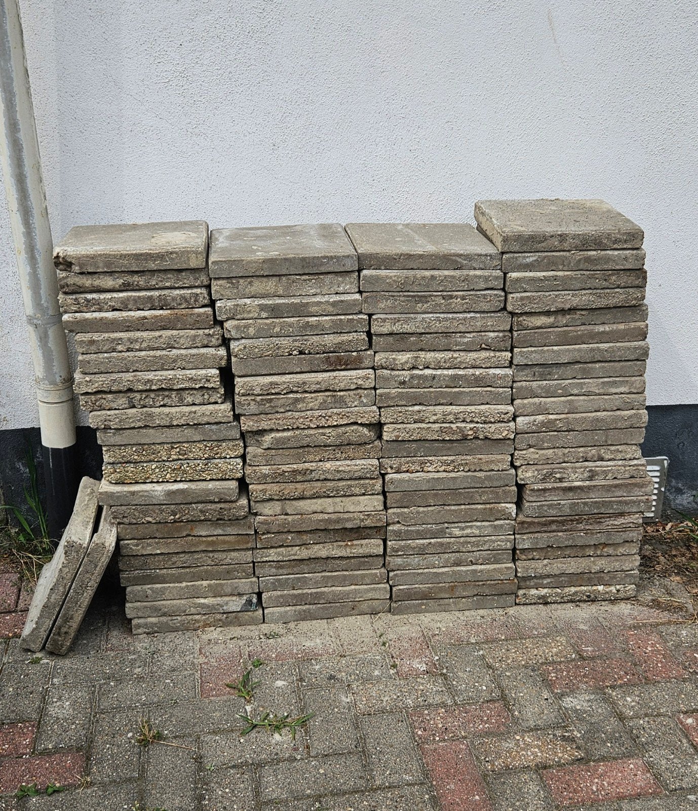 Stoeptegels, Ophalen, Gebruikt, 10 m² of meer, Beton
