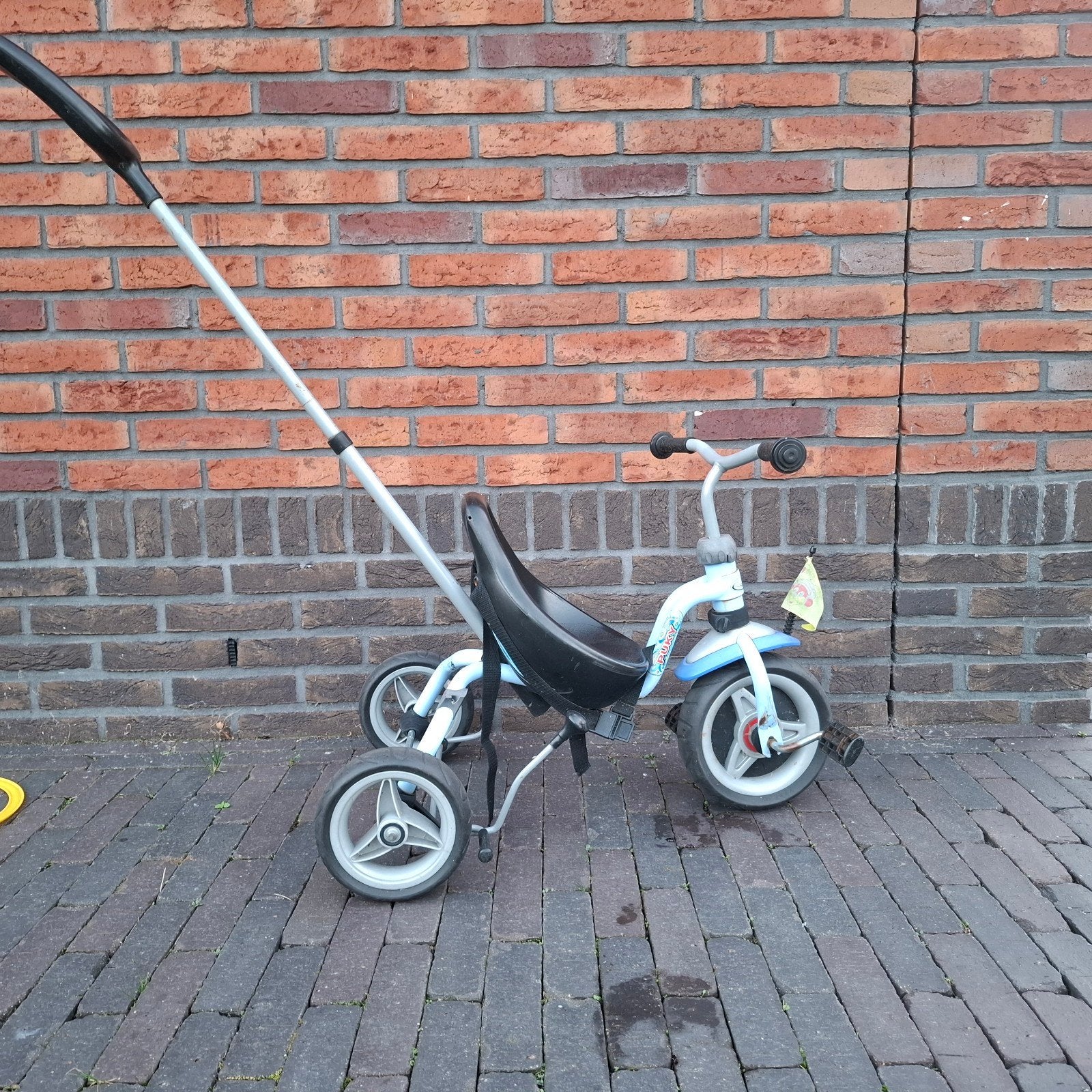 Puky driewieler met duwstang - Blauw, Ophalen, Gebruikt, Puky