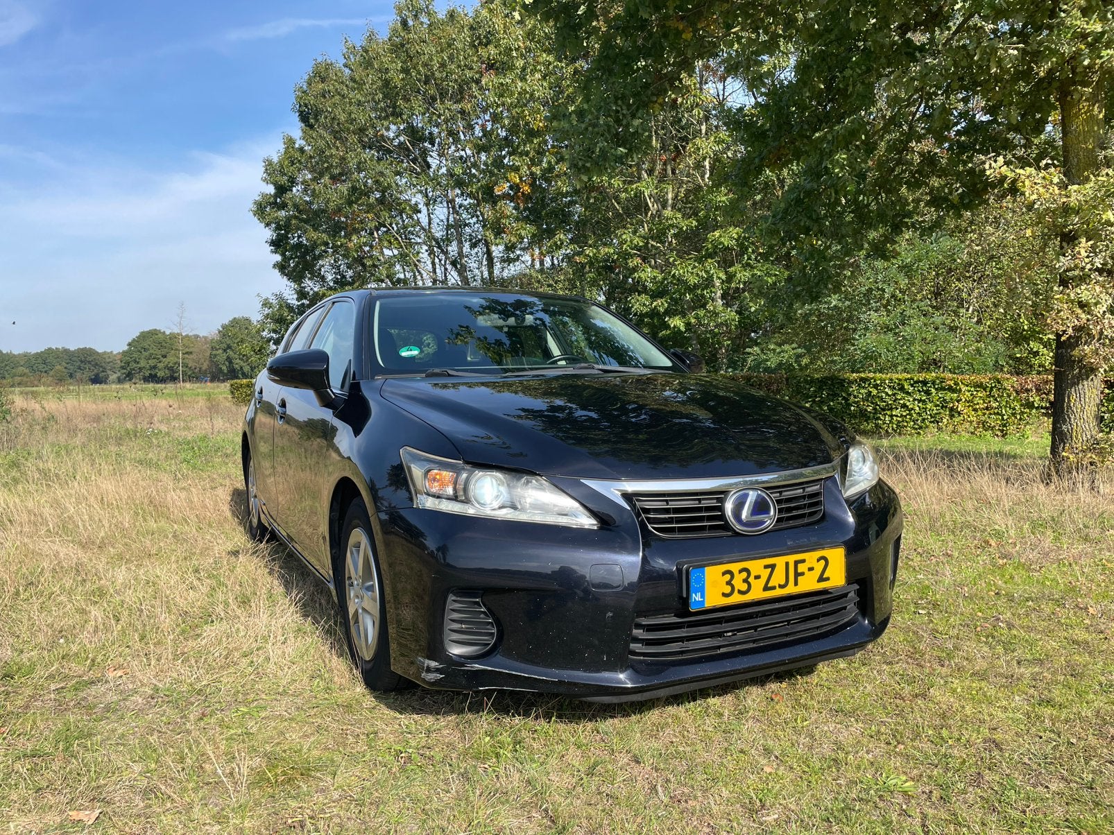 Lexus CT-H 200H 1.8 Hybrid 2012 Donkerblauw + winterset, Auto's, 0 kg, Leder en Stof, Origineel Nederlands, 1798 cc