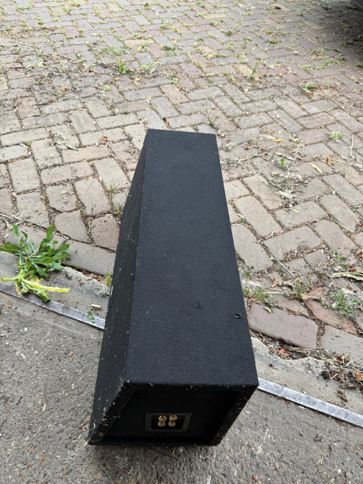 2x 10 inch subwoofer met kist, Ophalen, Gebruikt