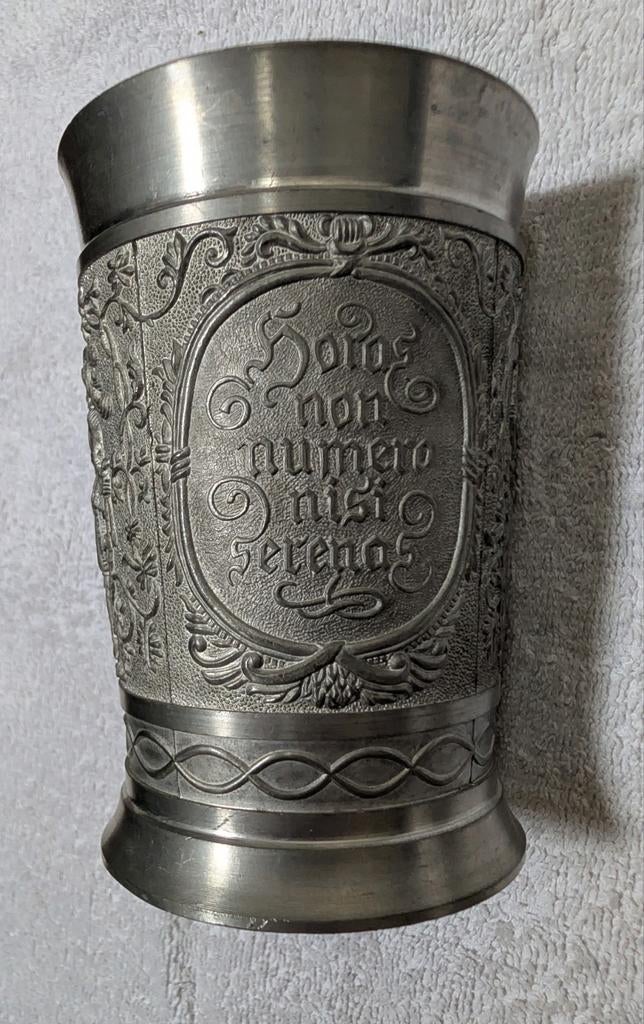 Tinnen reliëf Beker BMF, Ophalen of Verzenden