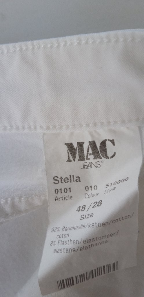 witte jeans MAC, Wit, MAC, Ophalen of Verzenden, Zo goed als nieuw