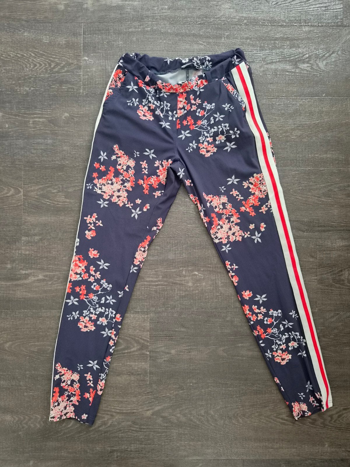 Studio Anneloes broek met bloemenprint en streep, Maat 38/40 (M), Studio Anneloes, Blauw, Ophalen of Verzenden