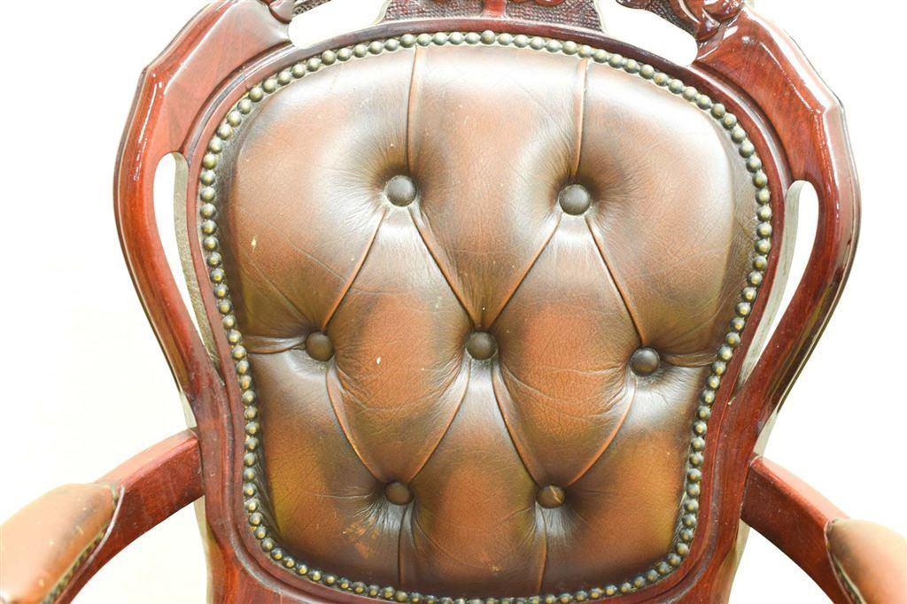 Vintage Fauteuil / stoel 46936, Gebruikt, Bruin, Ophalen of Verzenden, Vijf, Zes of meer stoelen