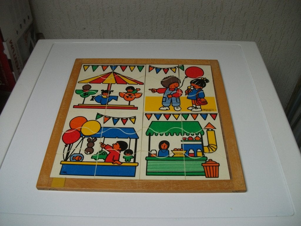 Puzzel Educo feest 24 delig, Ophalen of Verzenden, Gebruikt