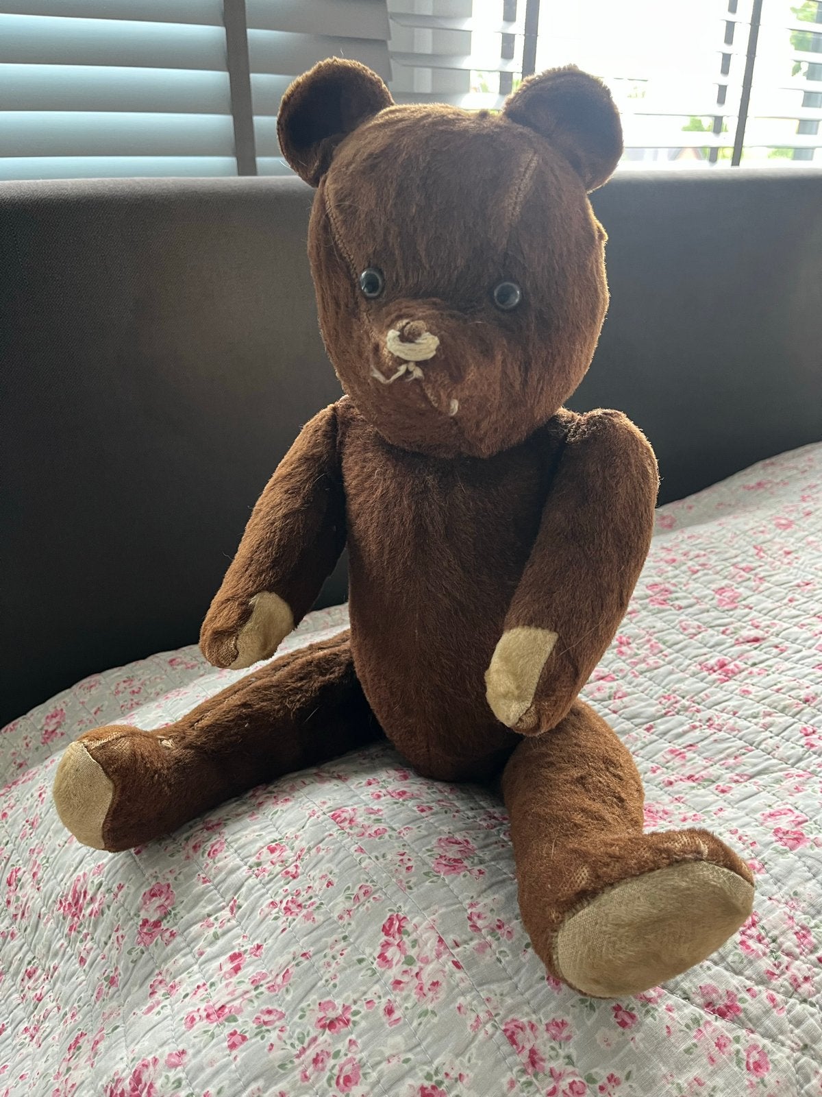 Antieke Bruine Teddybeer - Klassiek Speelgoed, Ophalen of Verzenden