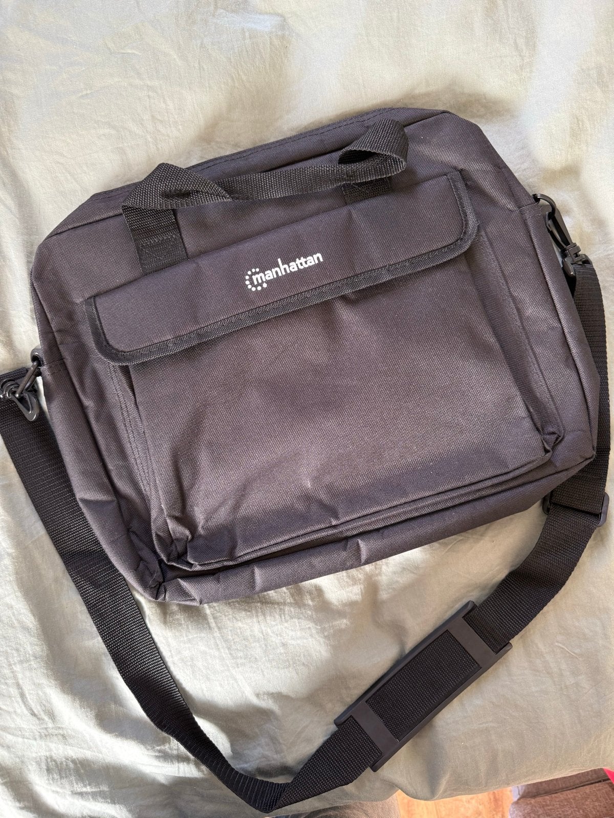 Manhattan laptoptas/schoudertas - Zwart, Ophalen of Verzenden, Nieuw, Zwart, Overige merken