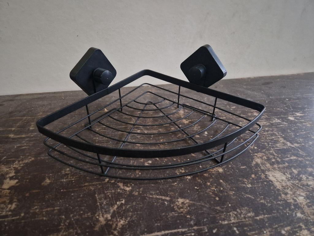 Badkamer hoekrekje zwart zgan, Ophalen of Verzenden, Zo goed als nieuw, Zwart, Overige typen