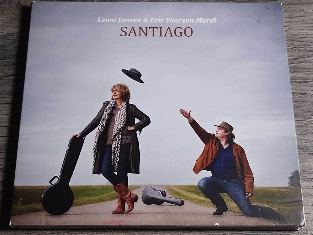 Leoni Jansen & Eric Vaarzon Morel ‎– Santiago, Ophalen of Verzenden, Zo goed als nieuw, Pop, Gesigneerd