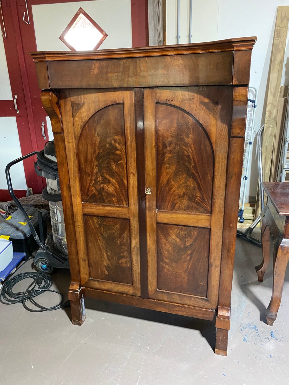 Mooie mahonie houten kast, Antiek en Kunst, Antiek | Meubels | Kasten, Ophalen