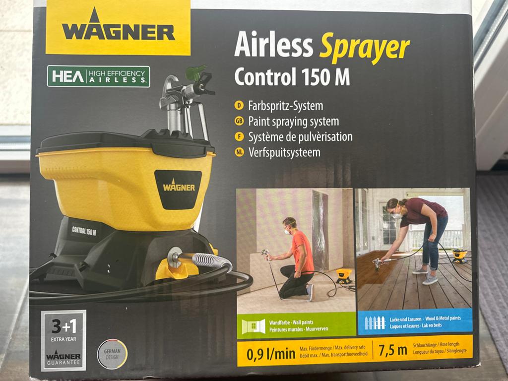 Wagner Airless Sprayer Control 150 M Verfspuitsysteem, Doe-het-zelf en Verbouw, Schildersmaterialen, Nieuw, Verfspuit of Verfpomp