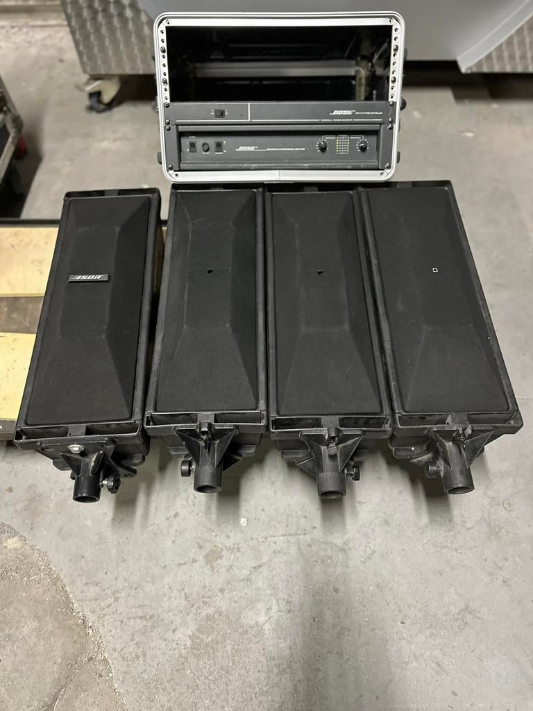 4stuks Bose 402 / Bose verst. en processor, Gebruikt, Overige typen, Ophalen of Verzenden, Bose