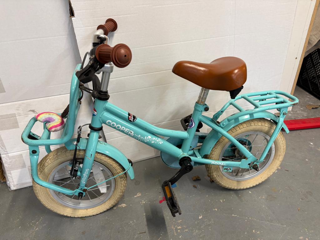 Kinderfiets 12 inch, Fietsen en Brommers, Fietsen | Kinderfietsjes, Ophalen, Gebruikt, Schijfrem, Minder dan 16 inch