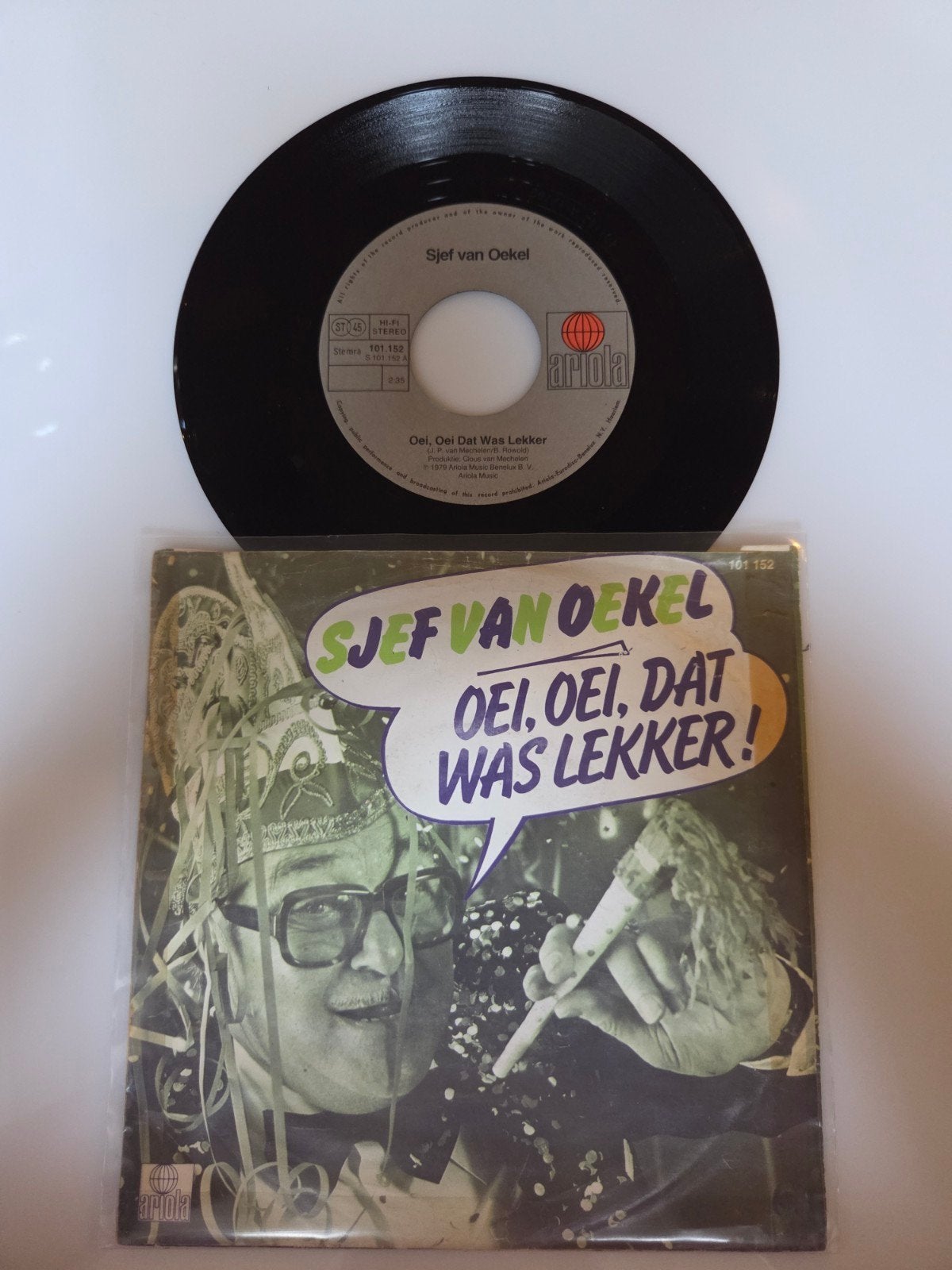 Sjef van Oekel - Oei, oei, dat was lekker, Cd's en Dvd's, Ophalen of Verzenden, Gebruikt, 7 inch, Nederlandstalig