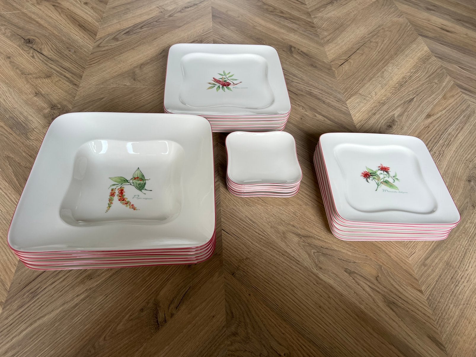 Villeroy & Boch Vivo servies 24 delig 6 persoons bloemmotief, Ophalen, Zo goed als nieuw, Bord(en), Overige stijlen