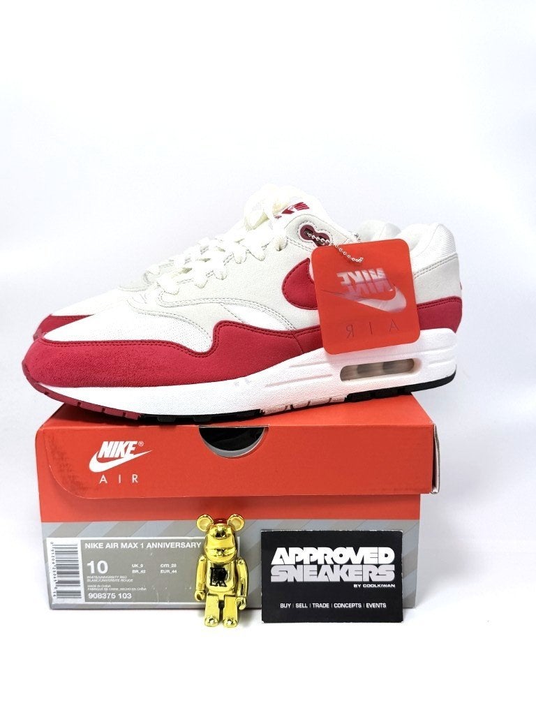 Nike Air Max 1 OG Red Anniversary  908375 103 US10 44, Overige kleuren, -, -, Ophalen of Verzenden