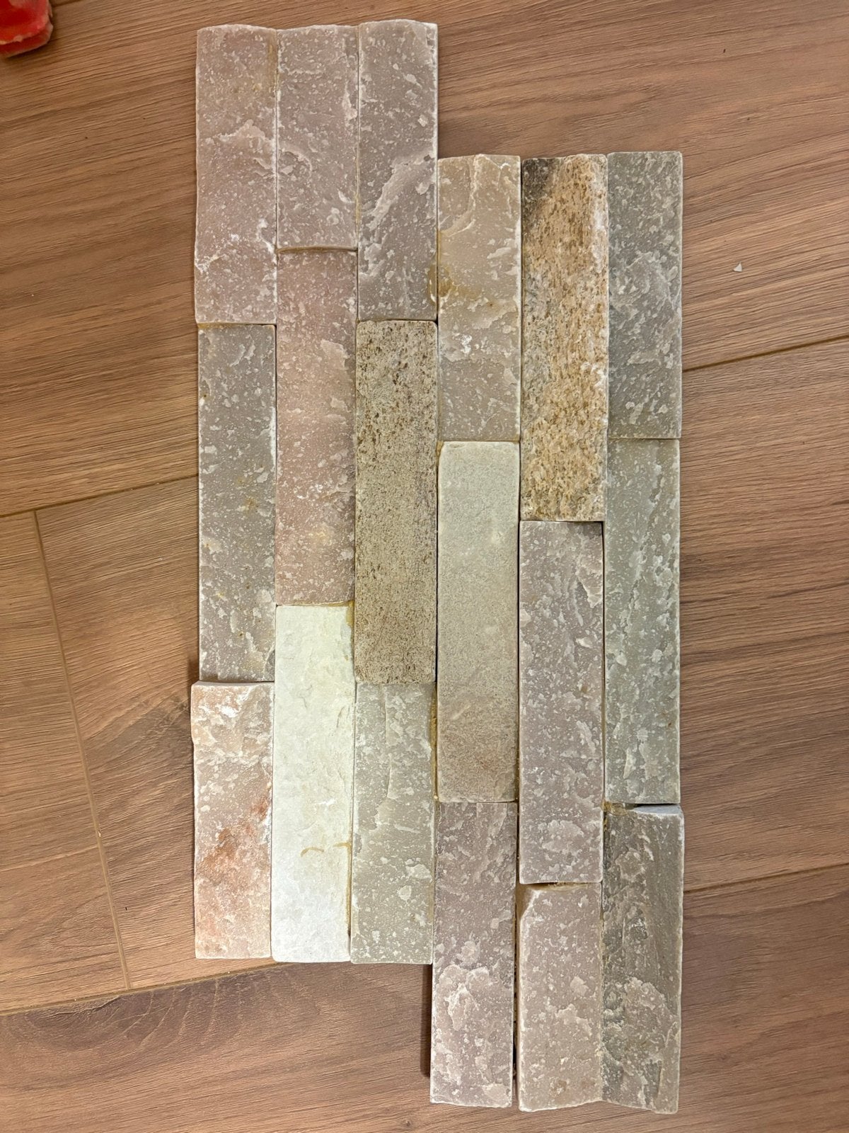 Natuurstenen wandtegels - Canyon 8 Beige 6 stuks + resten, Doe-het-zelf en Verbouw, Ophalen, Overige materialen, Wandtegels, Nieuw
