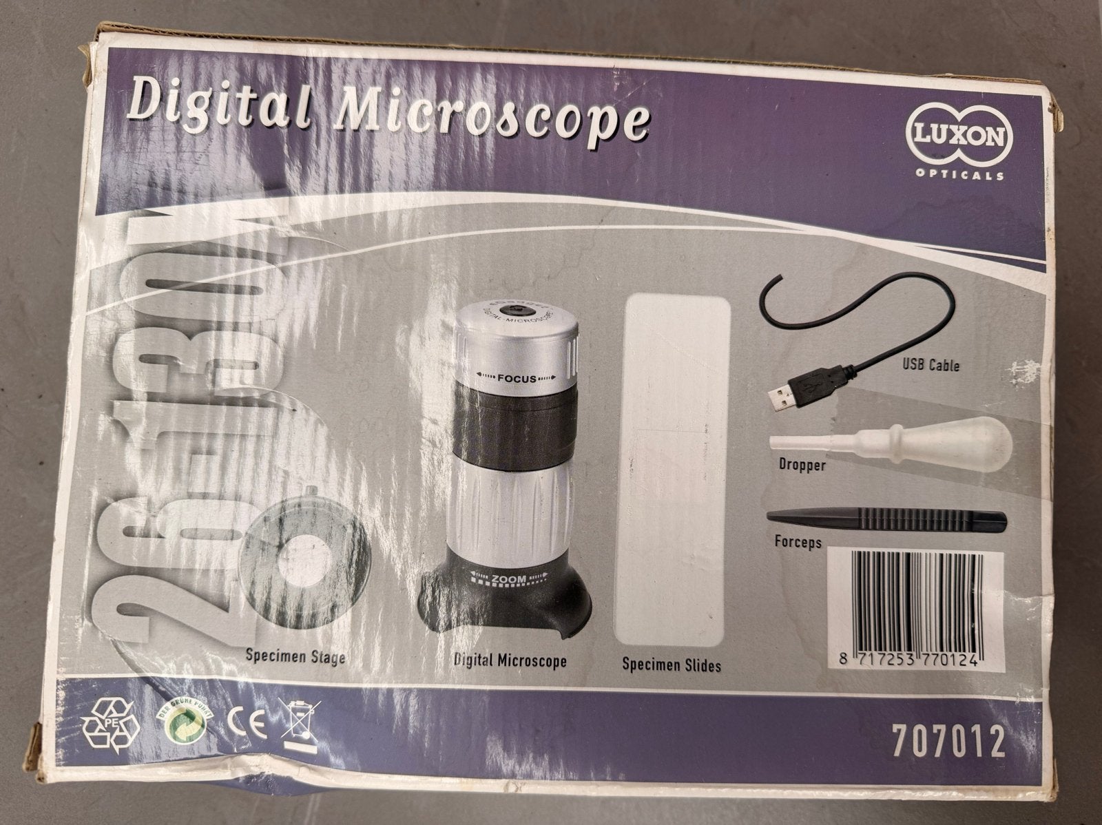 Luxon Opticals Digitale Microscoop - Nieuw in doos, Verzenden, Zo goed als nieuw, Minder dan 400x, Biologische microscoop