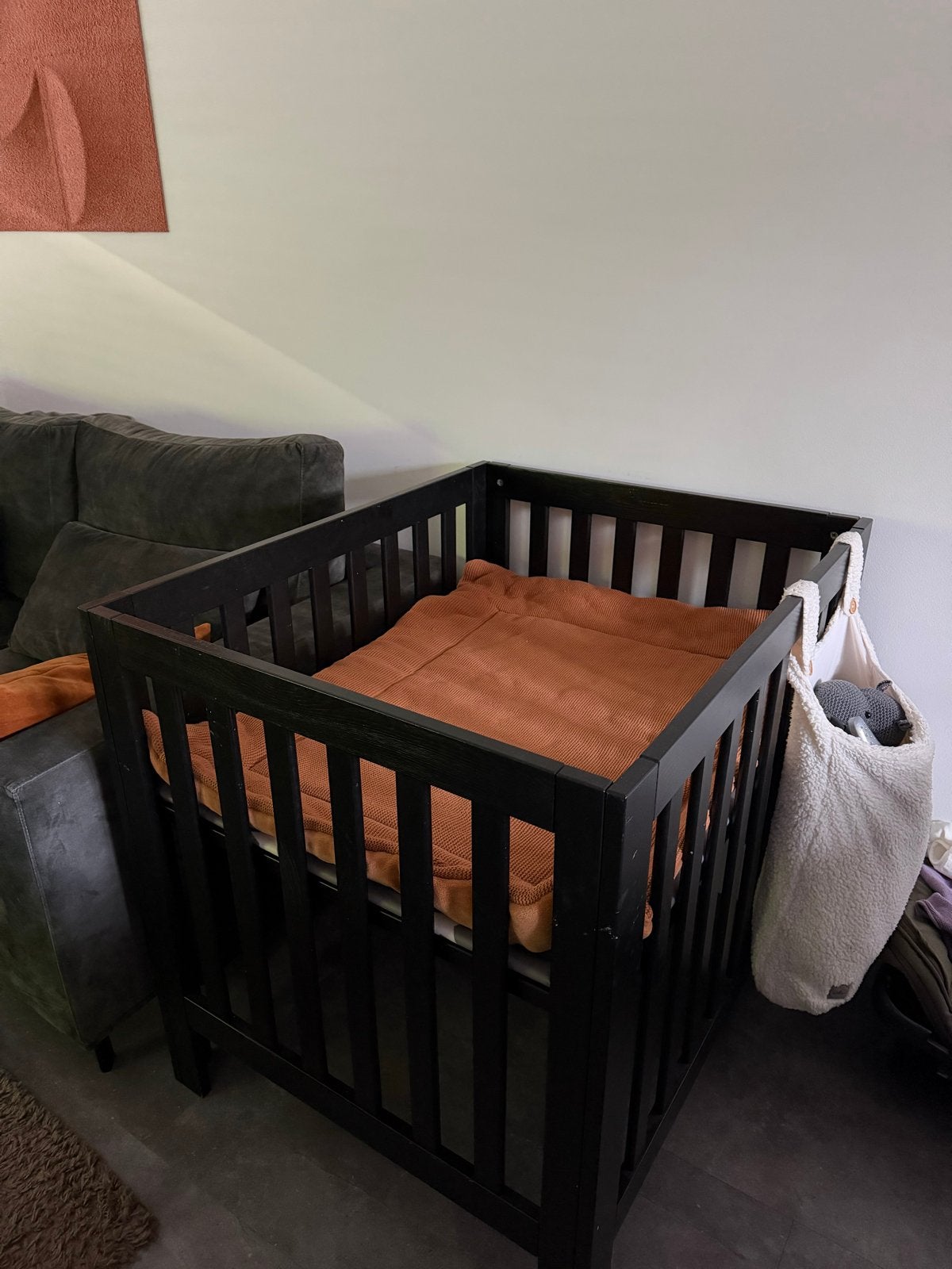 Baby box inclusief boxkleed en tas, Ophalen of Verzenden, Zo goed als nieuw, Ledikant