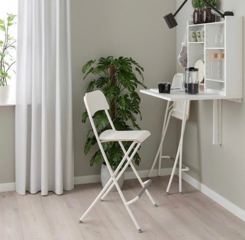 IKEA Norberg inklapbureau wit, Ophalen, Gebruikt, 64 cm, Hout