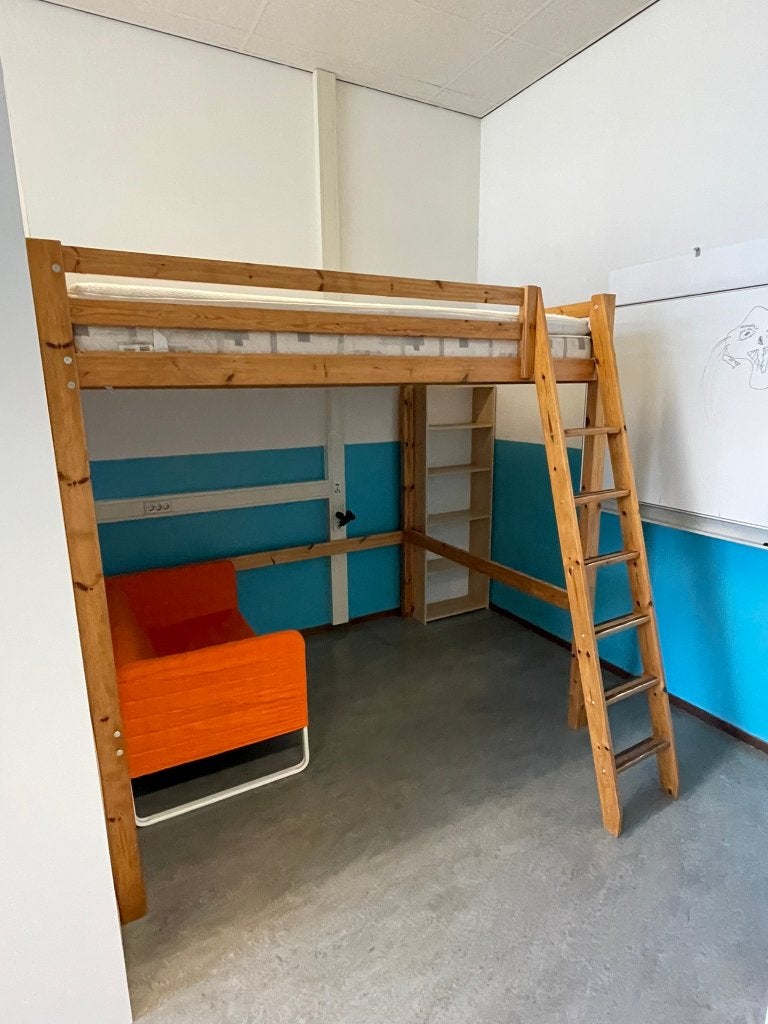 IKEA Stora 160x200, UNIEK!, Ophalen, Hoogslaper, Tweepersoons, Zo goed als nieuw