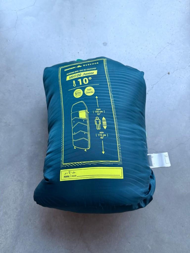 Slaapzak Quechua voor kinderen MH100 10C blauw, Caravans en Kamperen, Slaapzakken, Ophalen, Zo goed als nieuw