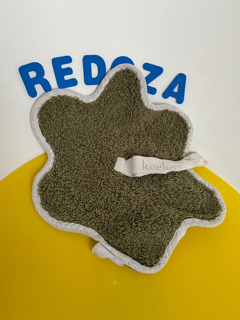 K4213 koeka speendoekje bloem groen badstof, Ophalen of Verzenden, Zo goed als nieuw, Overige typen