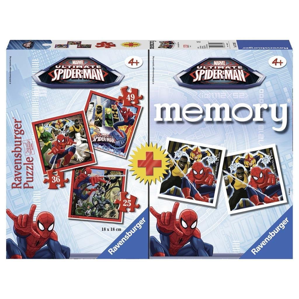 Spiderman Memory + Puzzel, ., Nieuw, Ophalen of Verzenden, .