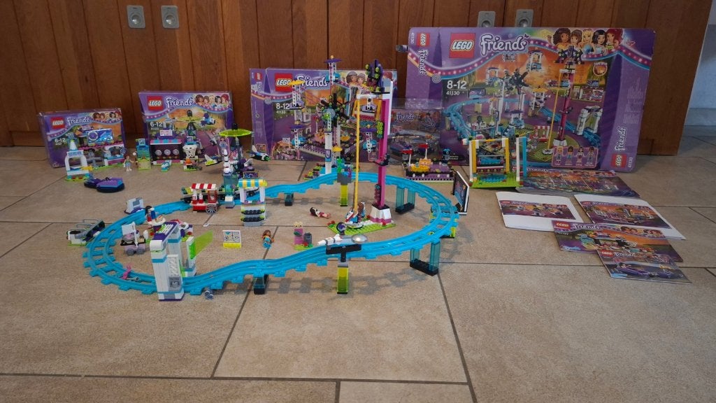 Lego Friends Pretpark 41130-41133-41128-41127-30409, Inclusief extra onderdelen, Lego, Friends, Ophalen of Verzenden