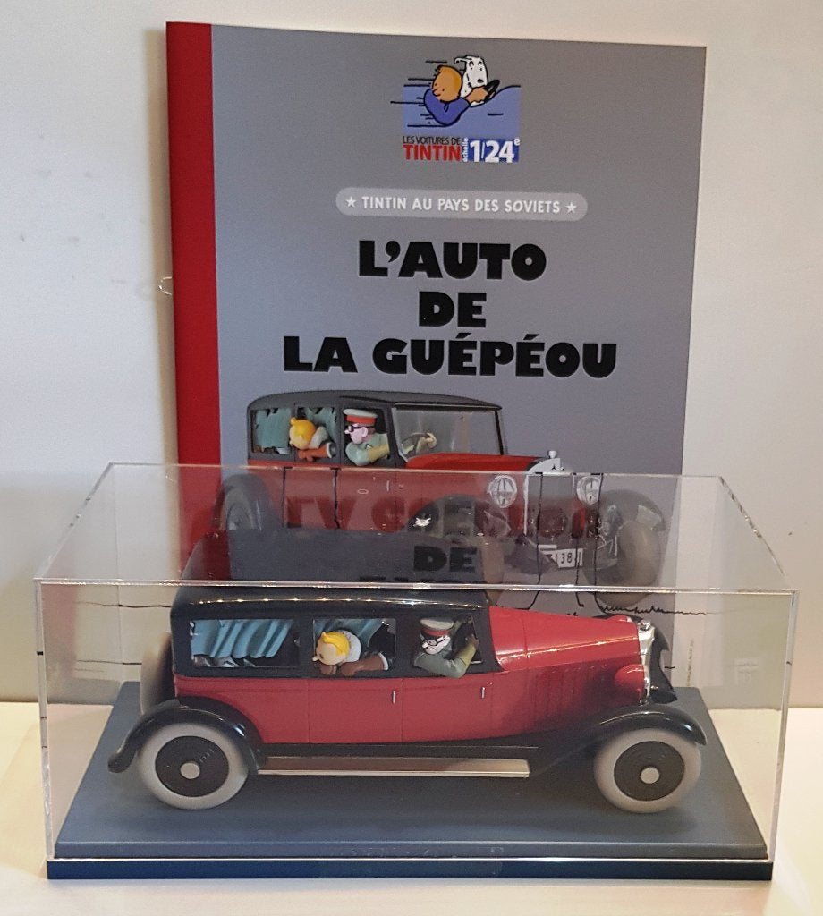 Les Voitures Tintin 1/24 #055 "L'auto de la Guépéou ", Verzenden, Kuifje, Nieuw, Beeldje of Figuurtje