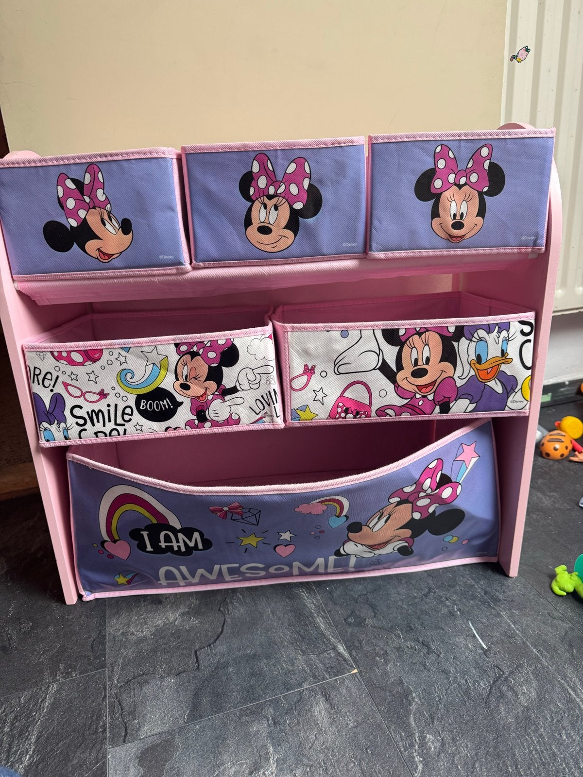 Frozen en Minnie Mouse opbergkasten voor kinderkamer, Ophalen, Gebruikt, Minder dan 50 cm, 90 tot 105 cm