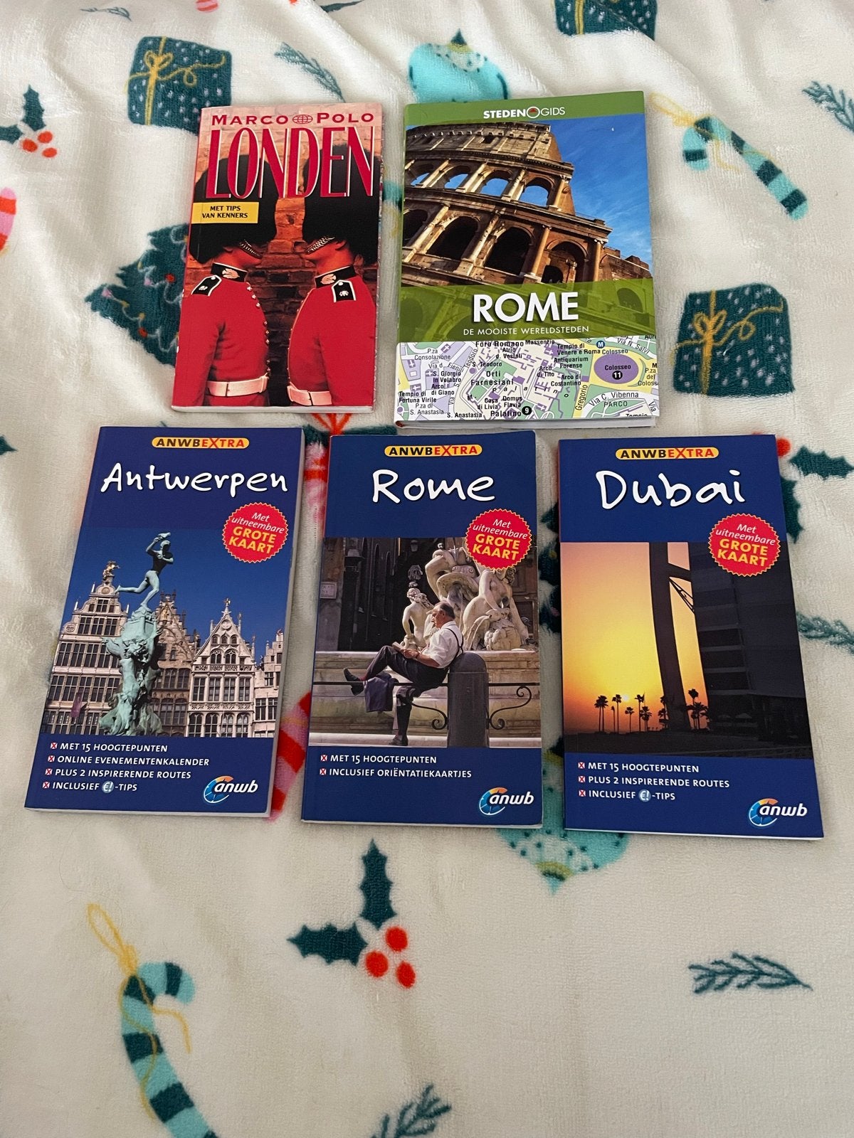 Reisgidsen: Rome, Dubai, Antwerpen, Londen (5 stuks), Ophalen of Verzenden, Zo goed als nieuw, Reisgids of -boek, ANWB