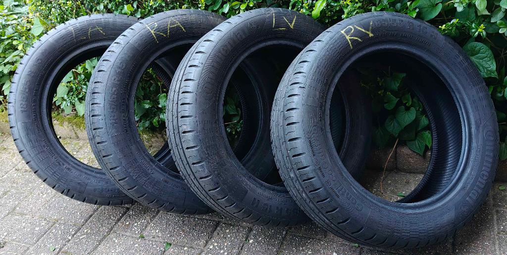 Continental ContiEcoContact 5, maat 185/55 R15 82H, Auto-onderdelen, Banden en Velgen, Ophalen, Gebruikt, 15 inch, 185 mm